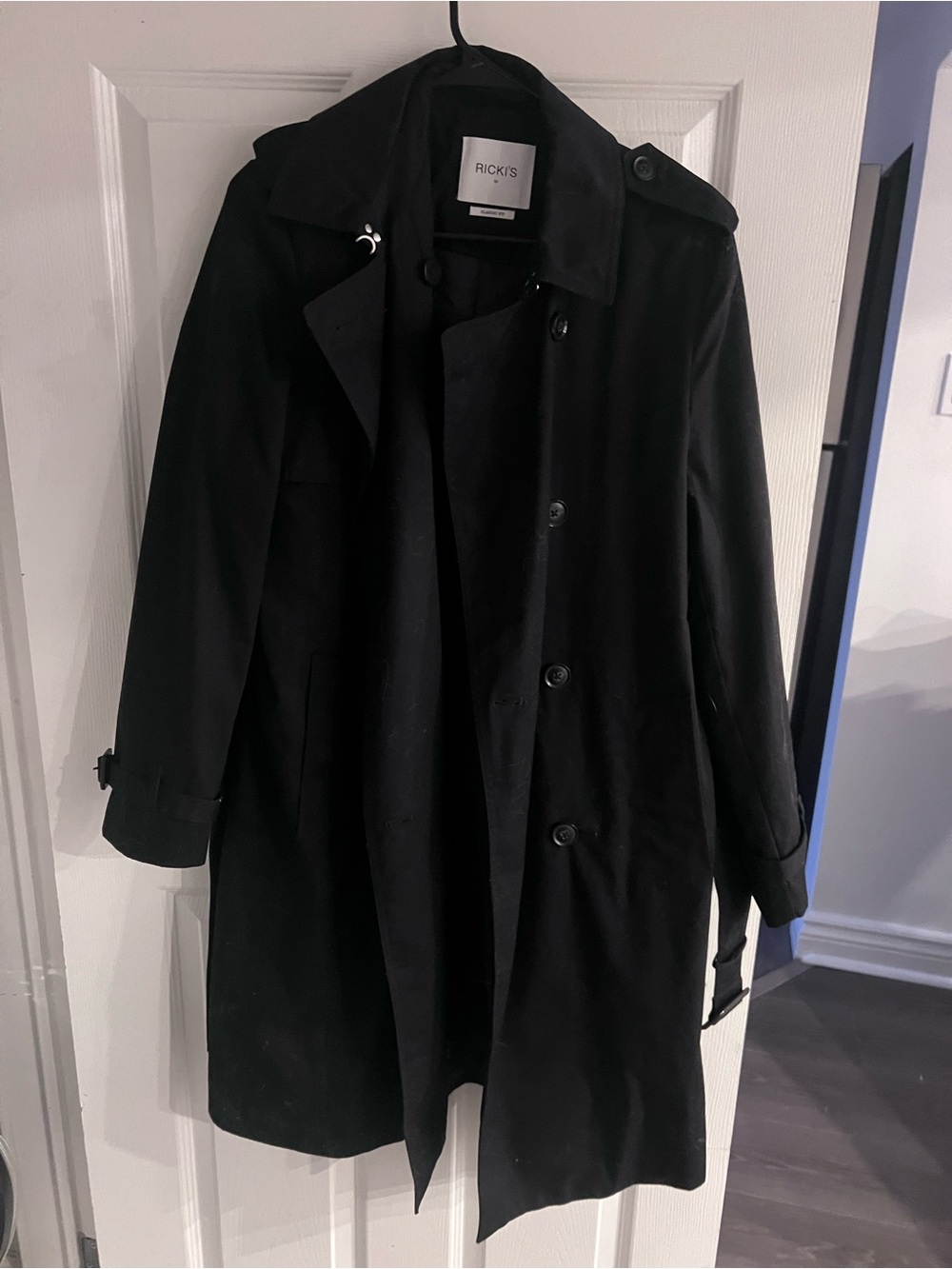 Ricki's Black Classic Trench Coat